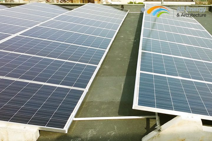 Fotovoltaico su copertura piana